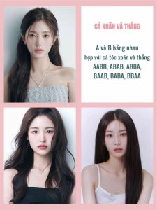 Tóc Thẳng Tự Nhiên – Mái Bay Layer Mix Mái Thưa• Kiểu tóc này “cân bằng” giữa sự thanh lịch và dễ chăm sóc. • Phần mái bay layer mỏng kết hợp mái thưa nhẹ nhàng sẽ giúp “cắt bớt” cảm giác trán cao, đồng thời tạo hiệu ứng khuôn mặt oval. • Với nàng mặt tròn, tóc thẳng buông tự nhiên nhưng có độ tỉa khéo léo ở đuôi sẽ khiến mặt trông thon hơn, gọn hơn.